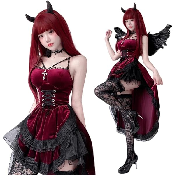 Amazon.co.jp: [milky time] 小悪魔 デビル コスプレ ハロウィン